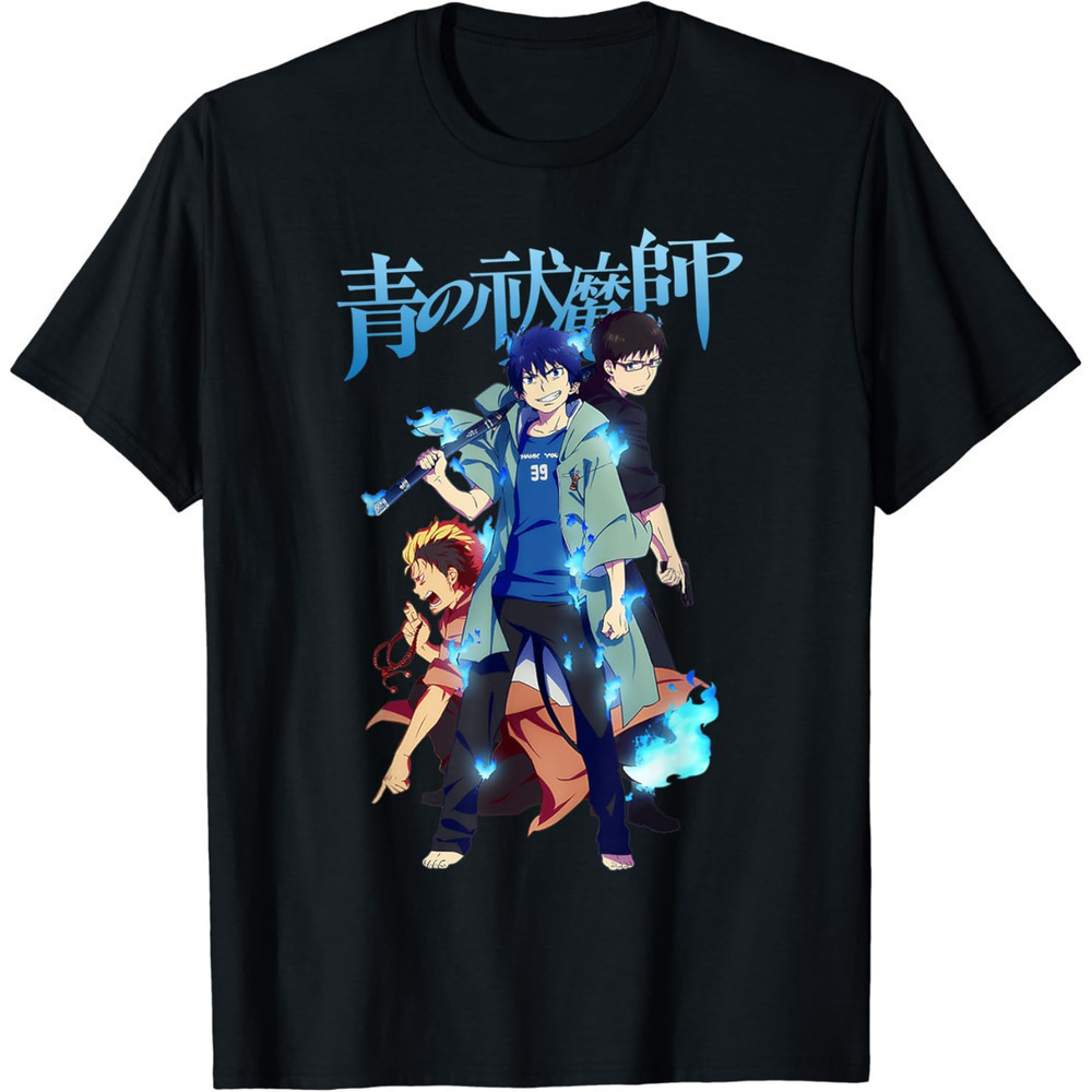 Exorcist Blue Art Design Horror Fan Graphic T-Shirt